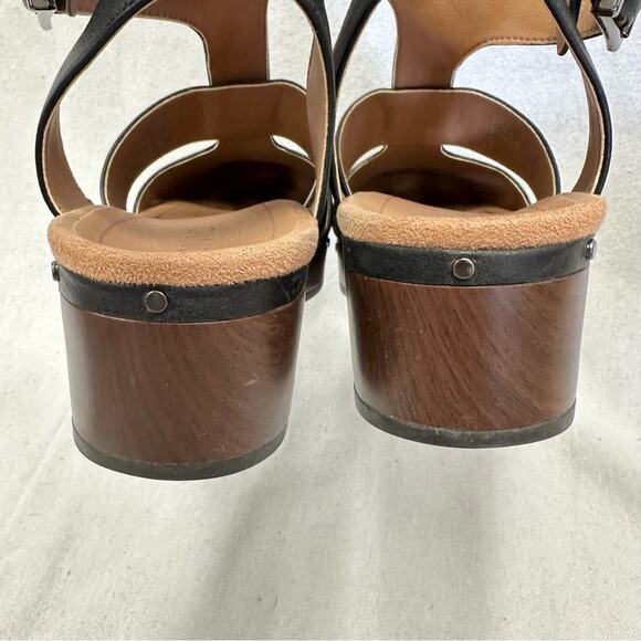 Vionic Faye black leather t strap closed toe clog US Size 9 Euro 41 - Picture 12 of 15